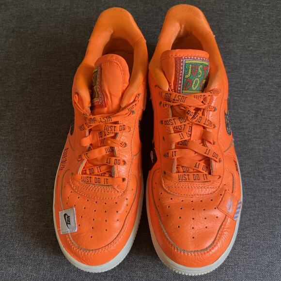 Nike Air Force 1 07 Prm Jdi Air Force Premium Orange 28C HGb60 Youth size 4.5 - Picture 10 of 16